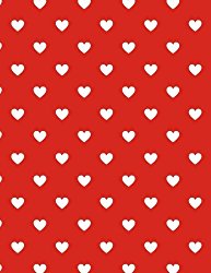 My Favorite Recipes Cookbook (Blank Cookbook): Red, White Hearts: 200 Pages, Create Your Own Cookbook, 8.5 x 11 inches (Valentine’s Day Gifts)