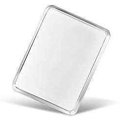 Bastwe Baking Sheet, Stainless Steel Cookie Sheet Baking Tray Pan, Professional Bakeware, Rectangle Size 16×12×1 inch, Healthy & Non Toxic, Mirror Finish & Rust Free, Easy Clean & Dishwasher Safe