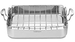 Cuisinart MCP117-16BR MultiClad Pro Stainless 16-Inch Rectangular Roaster with Rack