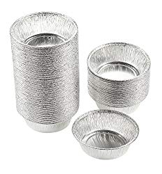Juvale Aluminum Foil Pie Pans – 100-Piece Round Disposable Baking Tin Pans for Cake, Quiche and Tarts, 4.9 x 1.5 x 4.9 Inches