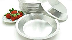 KitchenDance 9″ Disposable Heavy Aluminum Foil Pie Pans (25)