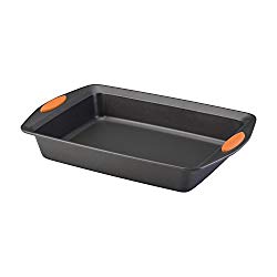 Rachael Ray Oven Lovin’ Rectangle Nonstick Bakeware 9-Inch-by-13-Inch Cake Pan, Orange