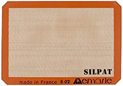 Silpat Premium Non-Stick Silicone Baking Mat, Half Sheet Size, 11-5/8″ x 16-1/2″
