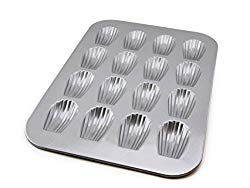 USA Pan Bakeware Madeleine Pan with 16 Wells, Warp Resistant Nonstick Baking Pan, Made in the USA from Aluminized Steel