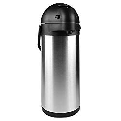 102 Oz (3L) Airpot Thermal Carafe/Lever Action/Stainless Steel Thermos / 12 Hour Heat Retention / 24 Hour Cold Retention by Cresimo