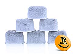 12-Pack KEURIG Compatible Water Filters by K&J – Universal Fit (NOT CUISINART) Keurig Compatible Filters – Replacement Charcoal Water Filters for Keurig 2.0 (and older) Coffee Machines