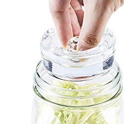 4-Pack of Fermentation Glass Weights with Easy Grip Handle for Wide Mouth Mason Jar