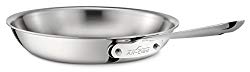 All-Clad 4110 Stainless Steel Tri-Ply Bonded Dishwasher Safe Fry Pan Cookware, 10-Inch, Silver