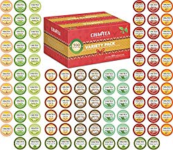 Cha4TEA 100-Count K Cups Tea Variety Sampler Pack for Keurig K-Cup Brewers, Multiple Flavors (Green Tea, Black Tea, Jasmine, Earl Grey, English Breakfast, Oolong Green Tea, Peppermint, Chai Tea)