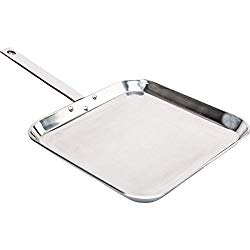 Chef’s Secret by Maxam 11″ T304 Stainless Steel Square Griddle.