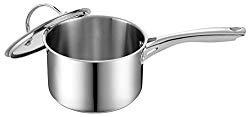 Cooks Standard 3 Quart Stainless Steel Saucepan with Lid