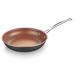 Cooksmark Copper Pan 10-Inch Nonstick Induction Compatible Frying Pan, Skillet, Saute Pan; Dishwasher Safe Oven Safe