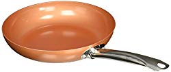 Copper Chef 10 Inch Round Frying Pan – Skillet with Ceramic Non Stick Coating. Perfect Cookware For Saute And Grill
