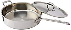Cuisinart 733-30H Chef’s Classic Stainless 5-1/2-Quart Saute Pan with Helper Handle and Cover