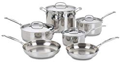 Cuisinart 77-10 Chef’s Classic Stainless 10-Piece Cookware Set