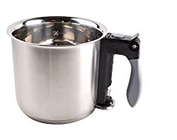 DOUBLE BOILER “Bain Marie” with Silicone Handle, O 6.25-Inch, Capacity 1.6pt