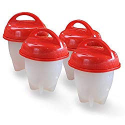 Egglettes Egg Cooker – Hard Boiled Eggs without the Shell, 4 Egg Cups