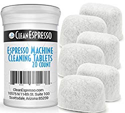Espresso Machine Cleaning Tablets for Breville Machines + 6 Replacement Filters – Model BRF-020 – Espresso Machine Accessories by CleanEspresso