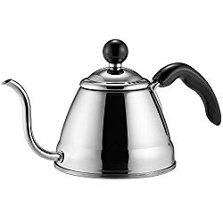 Fino 6576 Pour Over Coffee and Tea Kettle, 4 1/4-Cup, Silver