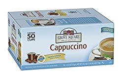 Grove Square Cappuccino, French Vanilla, 50 Single Serve Cups