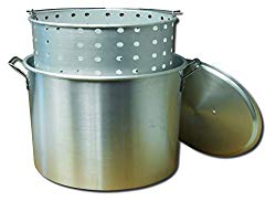 King Kooker KK32 32-Quart Aluminum Boiling Pot with Punched Basket