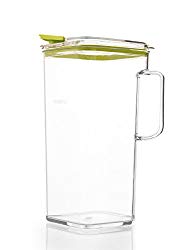 Komax Tritan Clear Large (2 quart) Pitcher With Green Lid BPA-Free – Great for Iced tea & Water