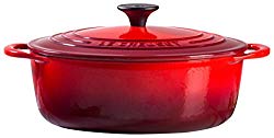Le Creuset Shallow Dutch French Oven, 2.75 quart, Cerise (Cherry Red)
