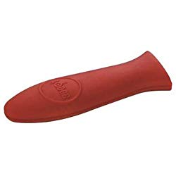 Lodge Silicone Hot Handle Holder – Red Heat Protecting Silicone Handle for Lodge Cast Iron Skillets with Keyhole Handle