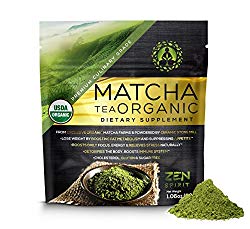 Matcha Green Tea Powder Organic – Japanese Premium Culinary Grade, Unsweetened & Sugar Free – USDA & Vegan Certified – 30g (1.06 oz) – Perfect for Baking, Smoothies, Latte, Iced tea & Weight Loss. …