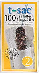 Modern Tea Filter Bags, Disposable Tea Infuser, Size 2, Set of 100 Filters – Heat Sealable, Natural, Easy to Use Anywhere, No Cleanup – Perfect for Teas, Coffee & Herbs – from Magic Teafit
