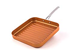 Original Copper Pan 11″ Non-Stick Deep Square Grill Pan