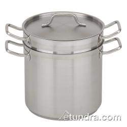 Royal Industries Double Boiler with Lid, 12 qt, 10.2″ x 9.3″ HT, Stainless Steel, Commercial Grade – NSF Certified