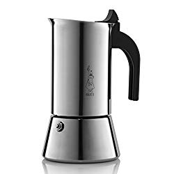 Venus Induction Capable Espresso Coffee Maker, Stainless Steel, 6 cup