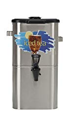 Wilbur Curtis Iced Tea Dispenser 4.0 Gallon Tea Dispenser, Oval 17”H – Designed to Preserve Flavor – TCO417A000 (Each)