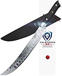 DALSTRONG Butcher’s Breaking Cimitar Knife – 10″ – Shogun Series Slicer – Japanese AUS-10V- Vacuum Treated – Guard Included