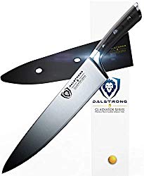 DALSTRONG Large Chef Knife – Gladiator Series – German HC Steel – 10″ (254mm) – Guard