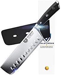 DALSTRONG Nakiri Asian Vegetable Knife – Gladiator Series – German HC Steel – 7″ (180mm)