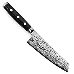Enso HD 5.5″ Prep Knife – Made in Japan – VG10 Hammered Damascus Stainless Steel Utility Knife