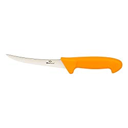UltraSource Boning Knife, 6″ Curved/Semi-Flexible Blade, Polypropylene Handle