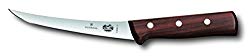 Victorinox 6 Inch Curved Rosewood Boning Knife with Semi-stiff Blade