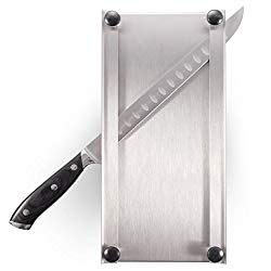Shop-ezy.com Jerky Legends Stainless Steel Jerky Maker Cutting Board with 10-Inch Professional Slicing and Carving Knife