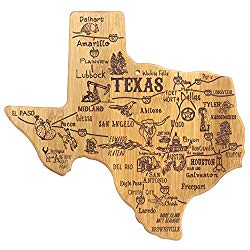 Totally Bamboo Texas State Destination Bamboo Serving and Cutting Board