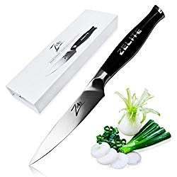 Zelite Infinity Utility Knife – Comfort-Pro Series – High Carbon Stainless Steel Chef Knives X50 Cr MoV 15 >> 5″ (127mm)
