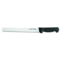 Dexter-Russell Basics P94804B 10″ Scalloped Slicer/Bread Knife with Black Polypropylene Handle