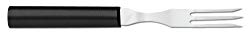 Rada Cutlery Granny Heavy Duty Fork – Stainless Steel with Black Steel Resin Handle, 7-3/4 Inches