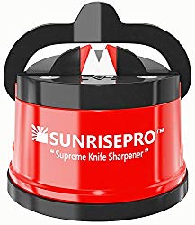 SunrisePro Supreme Knife Sharpener for all Blade Types | Razor Sharp Precision & Perfect Calibration | Easy & Safe to Use | Ideal for Kitchen, Workshop, Craft Rooms, Camping & Hiking