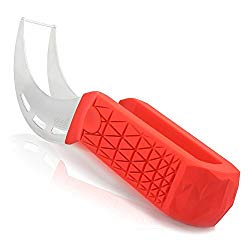 Watermelon Slicer & Tong by Sleeké – New Extended Silicone Cushioned Handle Made to Slice and Serve with Ease – No Mess, Less Stress