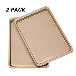 Bakeware Set of 2 – Zeakone Baking Sheet Pan (14.5″ x 10″) – for Commercial or Home Use. Non Toxic, Perfect Baking Supply Set for gifts, for new and experienced bakers alike