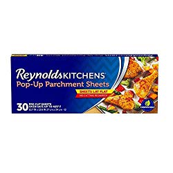 Reynolds Kitchens Pop-Up Parchment Paper Sheets, 10.7×13.6 Inch, 30 Count