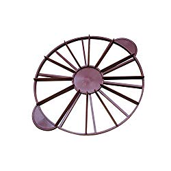 Double-Sided Cake Divider Round Double-Sided Cake Divider 10/12 Pieces Adjustable Cake Slicer Kit Mousse Mould Slicing Cake Plastic Brown 1PC